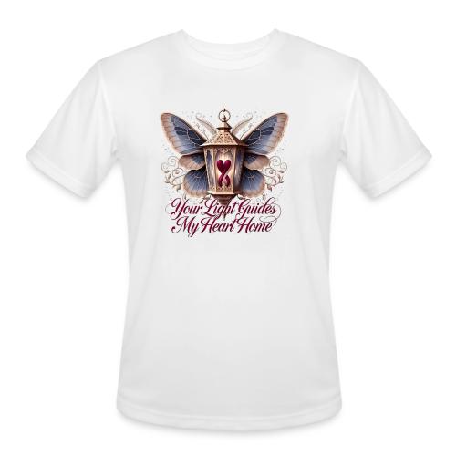 Your Light Guides My Heart HomeGifts T-Shirt - Men's Moisture Wicking Performance T-Shirt