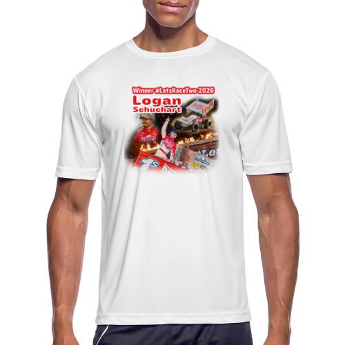 Logan Schuchart #LetsRaceTwo Winner - Men's Moisture Wicking Performance T-Shirt