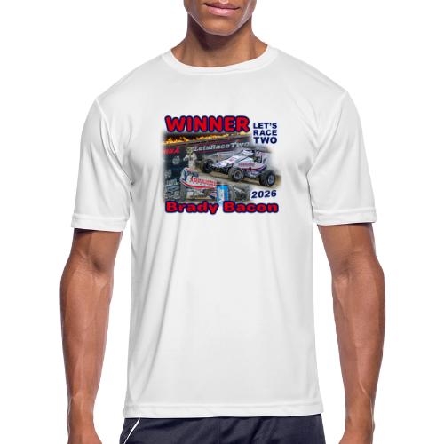 Brady Bacon #LetsRaceTwo Winner - Men's Moisture Wicking Performance T-Shirt