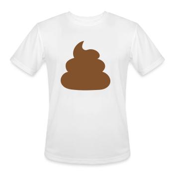 symbol shit pile disgusting - Men's Moisture Wicking Performance T-Shirt - white - Front - Jackson (183cm)