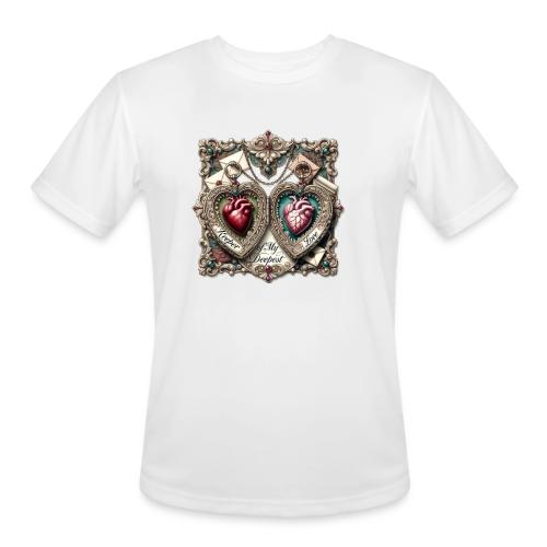 Keeper of My Deepest Love Victorian Locket T-Shirt - Men's Moisture Wicking Performance T-Shirt