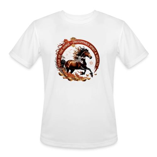 Year of the Horse Fiery Spirit T Shirt, Lunar New - Men's Moisture Wicking Performance T-Shirt