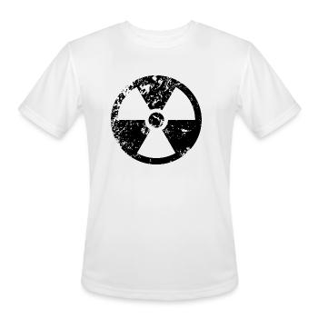 nuclear sign - Men's Moisture Wicking Performance T-Shirt - white - Front - Jackson (183cm)
