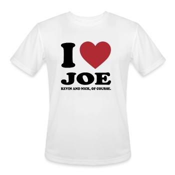 I LOVE JOE KEVIN AND NICK, OF COURSE. - Men's Moisture Wicking Performance T-Shirt - white - Front - Jackson (183cm)