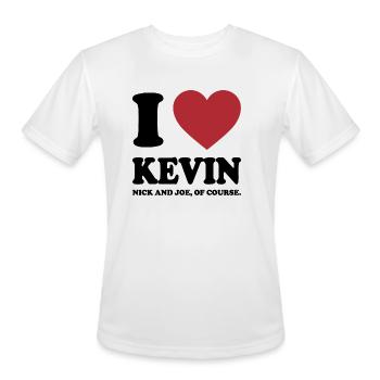 I LOVE KEVIN NICK AND JOE, OF COURSE. BLACK - Men's Moisture Wicking Performance T-Shirt - white - Front - Jackson (183cm)
