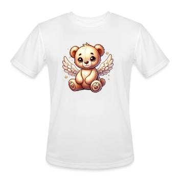 Teddy bear angel-sweet companion for Christmas - Men's Moisture Wicking Performance T-Shirt - white - Front - Jackson (183cm)