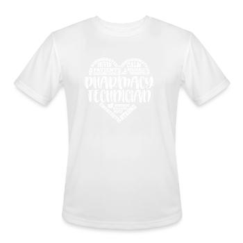 Pharmacy technician, tech, subway art - Men's Moisture Wicking Performance T-Shirt - white - Front - Jackson (183cm)