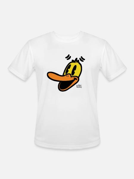 Lucky Ducky - Men's Moisture Wicking Performance T-Shirt - white