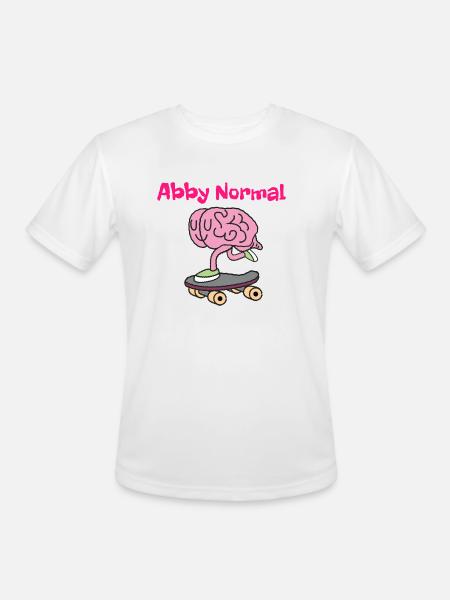 Abby Normal Brainskating - Men's Moisture Wicking Performance T-Shirt - white