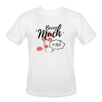 Berry Much In Style Raspberry - Men's Moisture Wicking Performance T-Shirt - white - Front - Jackson (183cm)