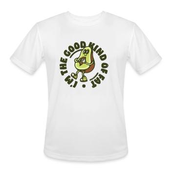 Fat Avocado - Men's Moisture Wicking Performance T-Shirt - white - Front - Jackson (183cm)