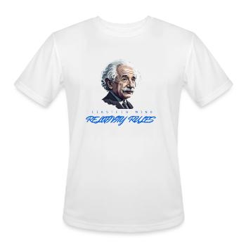 Historical Mind Relativity Rule - Men's Moisture Wicking Performance T-Shirt - white - Front - Jackson (183cm)