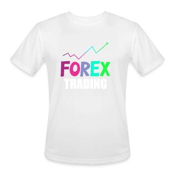 Forex Trading Investor Stockbrokers Currency Colle - Men's Moisture Wicking Performance T-Shirt - white - Front - Jackson (183cm)