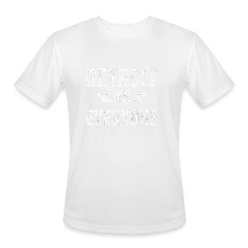 Detroit Vs Everyone Funny Michigan - Men's Moisture Wicking Performance T-Shirt - white - Front - Jackson (183cm)
