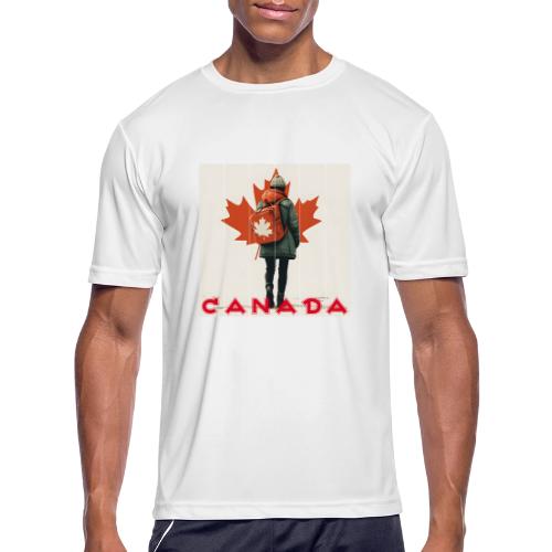 Canada: Proud Canadian Woman - Men's Moisture Wicking Performance T-Shirt