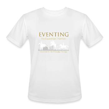 Eventing The Equestrian Triathlon - Men's Moisture Wicking Performance T-Shirt - white - Front - Jackson (183cm)