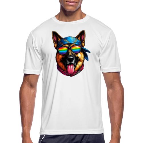 German Shepherd Pride Parade - Men's Moisture Wicking Performance T-Shirt