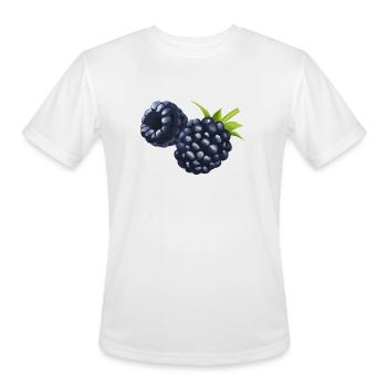 Black berry - Men's Moisture Wicking Performance T-Shirt - white - Front - Jackson (183cm)