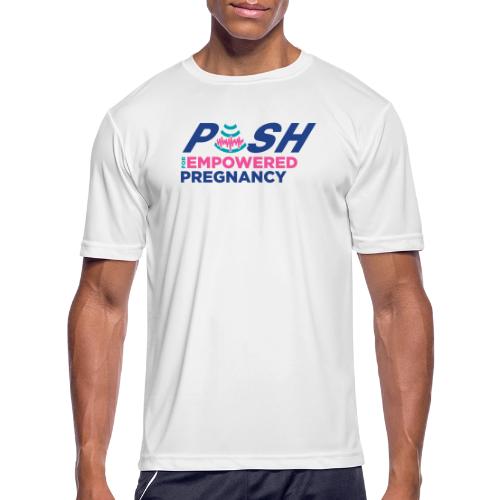 PUSH Logo Gear (Color) - Men's Moisture Wicking Performance T-Shirt