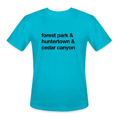1 Church 3 Locations Black - Men's Moisture Wicking Performance T-Shirt