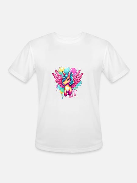 Pegasus - Men's Moisture Wicking Performance T-Shirt - white