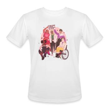 Queer People Are The Future - Men's Moisture Wicking Performance T-Shirt - white - Front - Jackson (183cm)