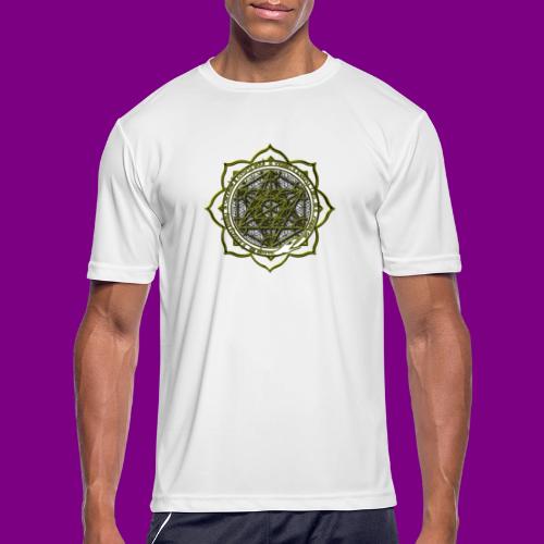 Energy Immersion, Metatron's Cube Flower of Life - Men's Moisture Wicking Performance T-Shirt