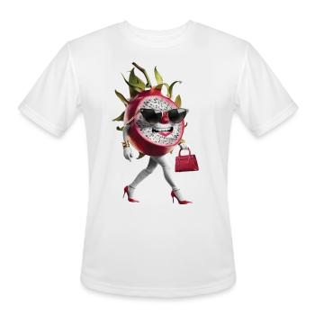 Women Fruits Dragon Fruit - Men's Moisture Wicking Performance T-Shirt - white - Front - Jackson (183cm)