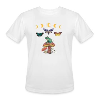 Cottagecore Cottage Core Frog Goblincore - Men's Moisture Wicking Performance T-Shirt - white - Front - Jackson (183cm)