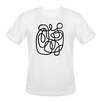 Organic Minimalist - Men's Moisture Wicking Performance T-Shirt - white - Front - Jackson (183cm)