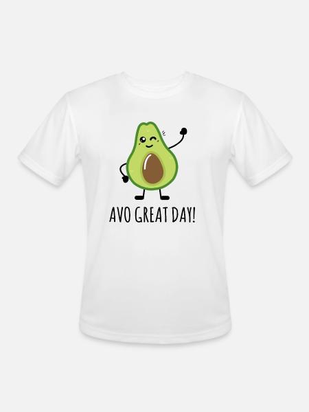 Avo Great Day - Men's Moisture Wicking Performance T-Shirt - white