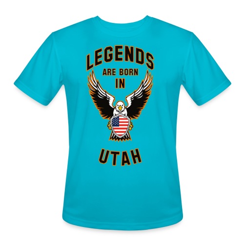 Legends are born in Utah - Men's Moisture Wicking Performance T-Shirt