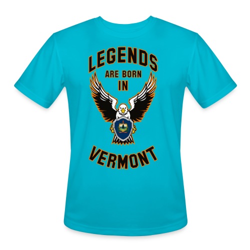 Legends are born in Vermont - Men's Moisture Wicking Performance T-Shirt