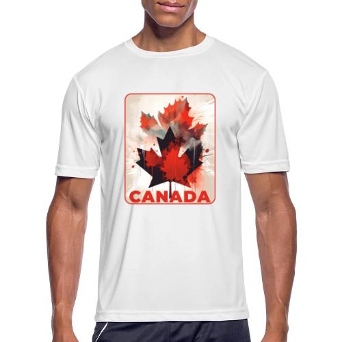 Canada Inked Leaf - Men's Moisture Wicking Performance T-Shirt