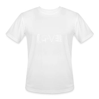 Love Equestrian Sports - Men's Moisture Wicking Performance T-Shirt - white - Front - Jackson (183cm)