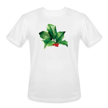 Holly Cluster - Men's Moisture Wicking Performance T-Shirt - white - Front - Jackson (183cm)