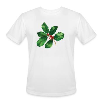 Holly Branch - Men's Moisture Wicking Performance T-Shirt - white - Front - Jackson (183cm)