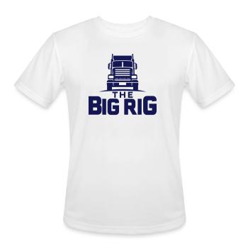 BIG RIG - Men's Moisture Wicking Performance T-Shirt - white - Front - Jackson (183cm)