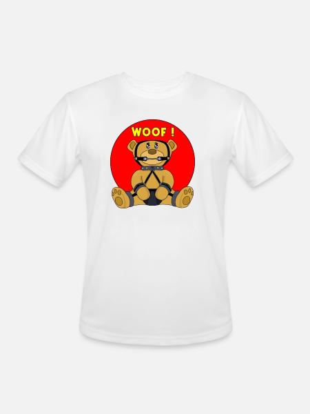 Woof - Men's Moisture Wicking Performance T-Shirt - white