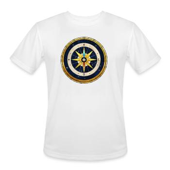 Stellar Golden Compass - Men's Moisture Wicking Performance T-Shirt - white - Front - Jackson (183cm)
