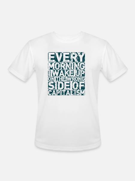 The Wrong Side - Men's Moisture Wicking Performance T-Shirt - white