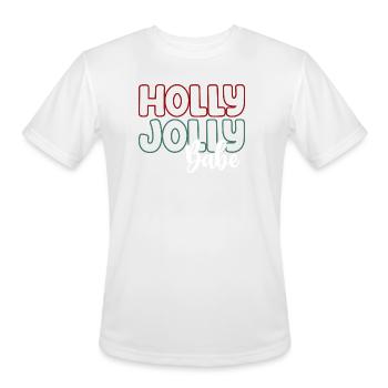Holly Babe Duo Typography - Men's Moisture Wicking Performance T-Shirt - white - Front - Jackson (183cm)
