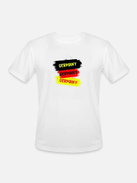 Germany Design - Men's Moisture Wicking Performance T-Shirt - white