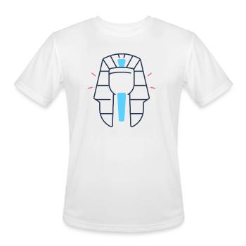 Abstract Safety Cone Emblem - Men's Moisture Wicking Performance T-Shirt - white - Front - Jackson (183cm)