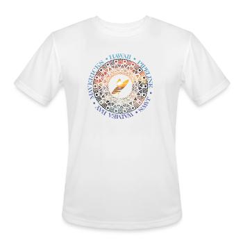 Pipeline to Jaws – Extreme Surf Destinations - Men's Moisture Wicking Performance T-Shirt - white - Front - Jackson (183cm)