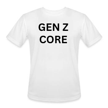 GEN Z CORE - Men's Moisture Wicking Performance T-Shirt - white - Front - Jackson (183cm)
