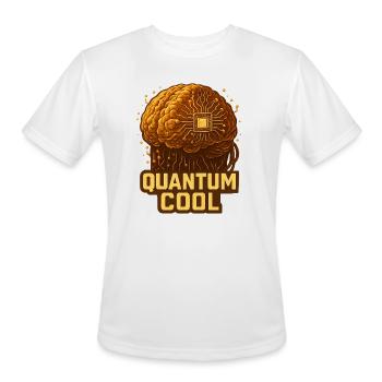 Quantum Brain Tech T-Shirt - Men's Moisture Wicking Performance T-Shirt - white - Front - Jackson (183cm)