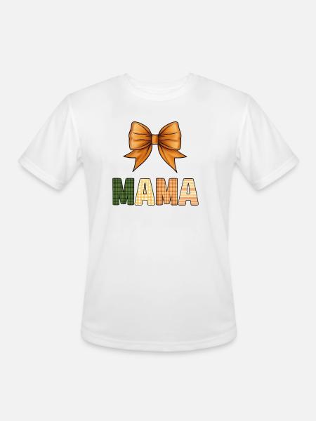 Rustic Gingham Mother Design - Men's Moisture Wicking Performance T-Shirt - white