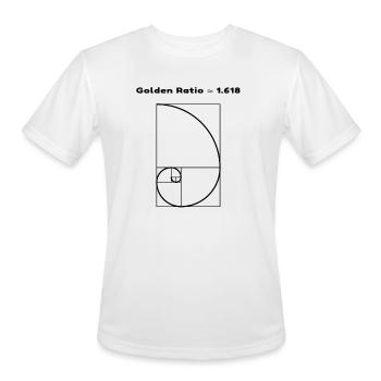 Golden Ratio - Men's Moisture Wicking Performance T-Shirt - white - Front - Jackson (183cm)