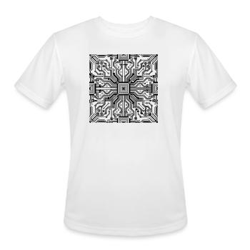 Circuit Core Mesh - Men's Moisture Wicking Performance T-Shirt - white - Front - Jackson (183cm)